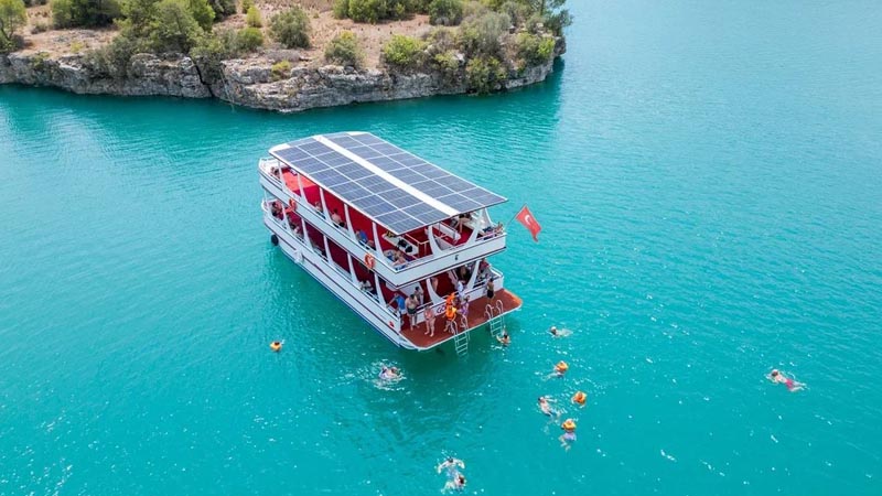 belek green-lake-boat excursions